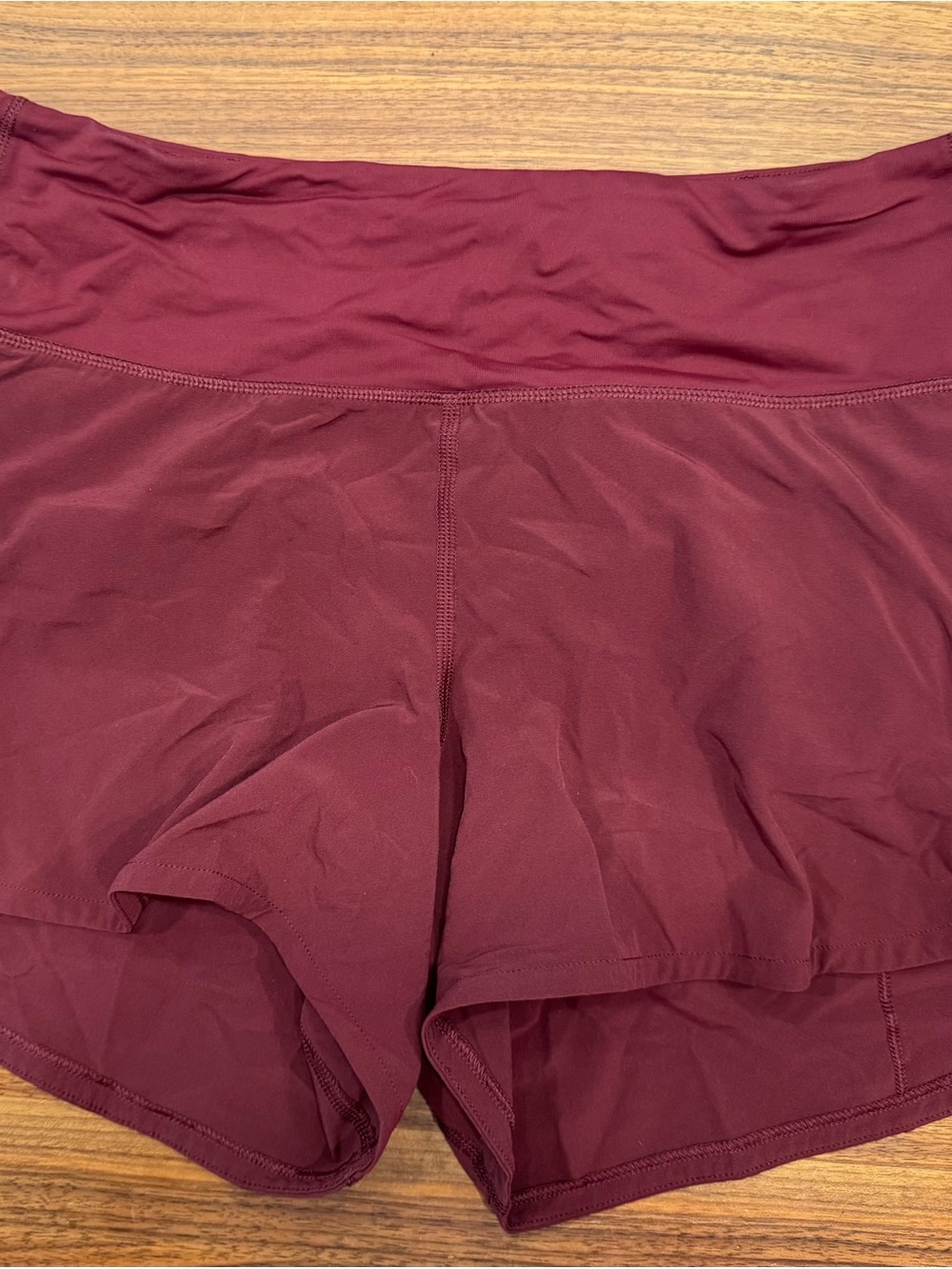 Lululemon SpeedUp 4” inseam Maroon High-Rise Athletic Shorts
